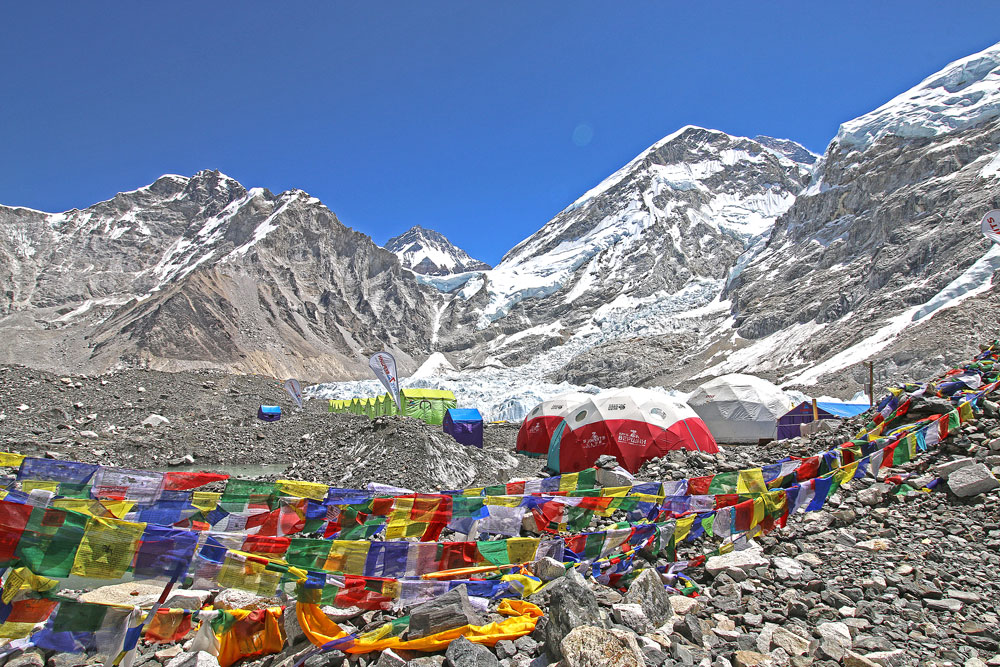 Everest Base Camp trek in April. 